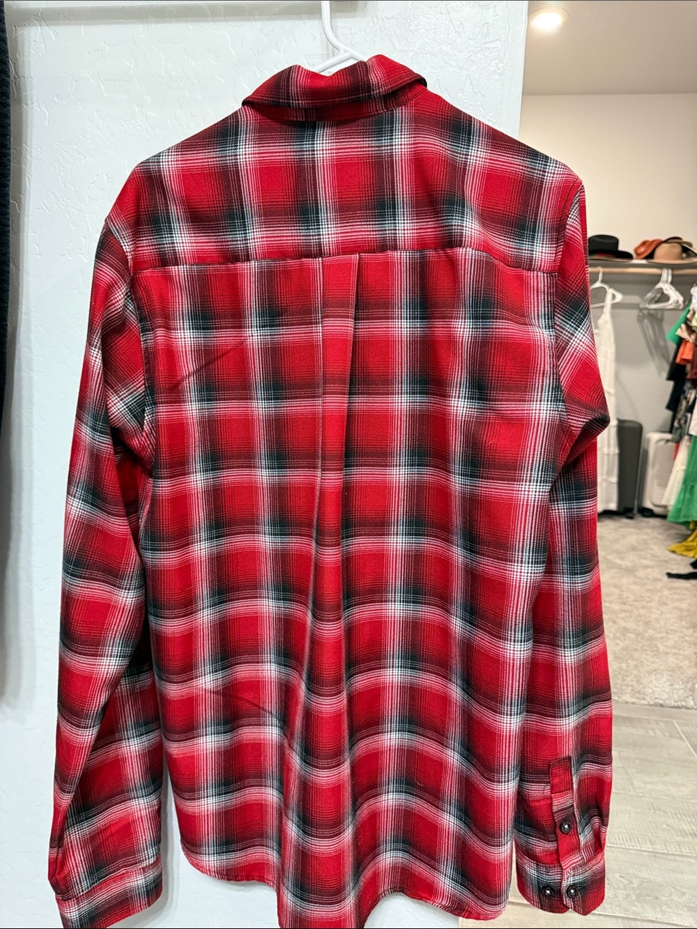 DIXXON Red and Black Plaid Button-Down Shirt - Picture 4 of 4